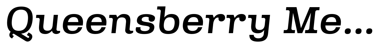Queensberry Medium Italic
